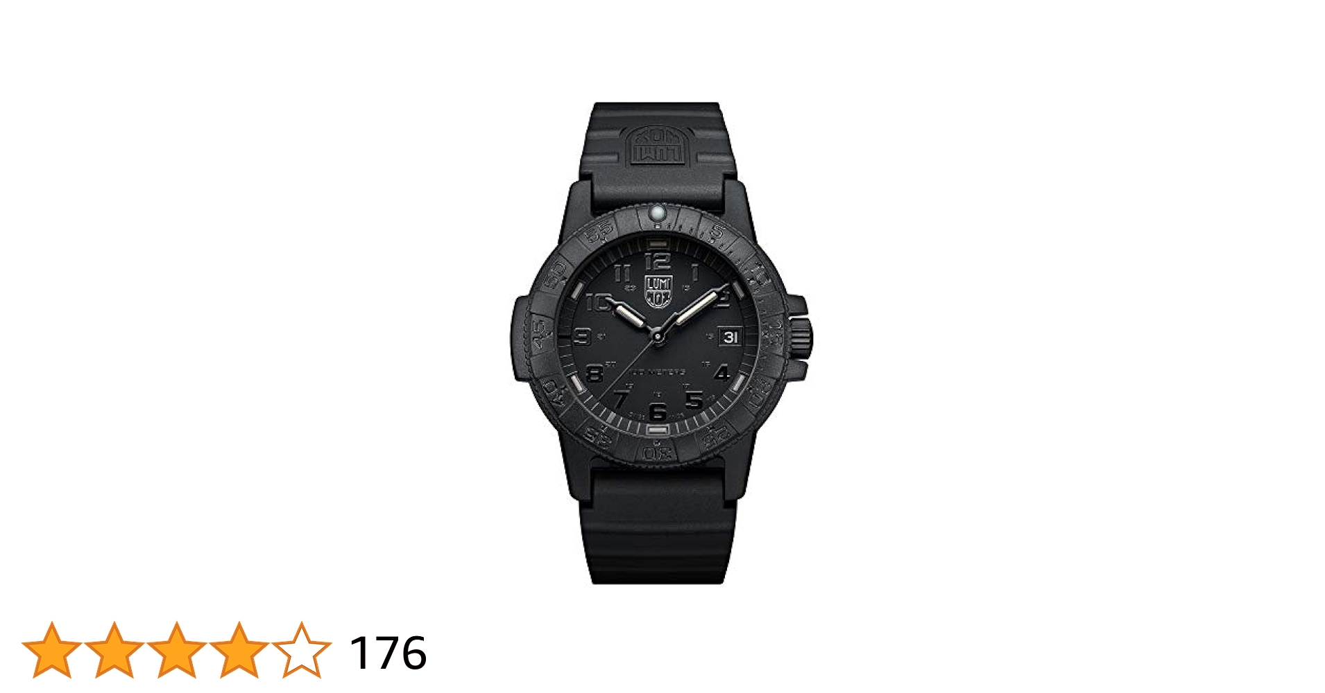 Amazon.co.jp: Luminox レザーバック ウミガメ 100m 防水